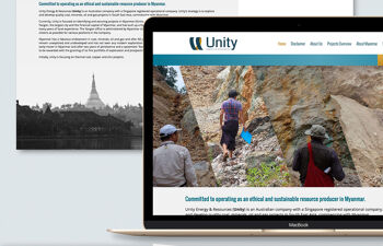 Unity Energy & Resources branding and website